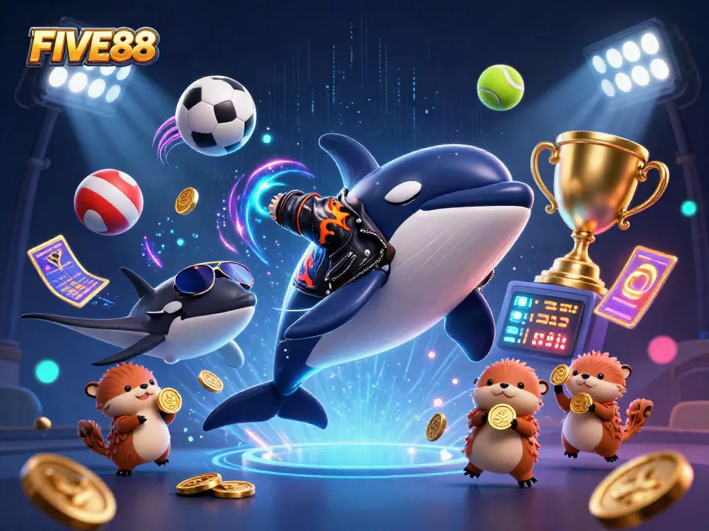 Engage with dynamic gaming elements in FIVE88, experiencing thrilling sports betting adventures.
